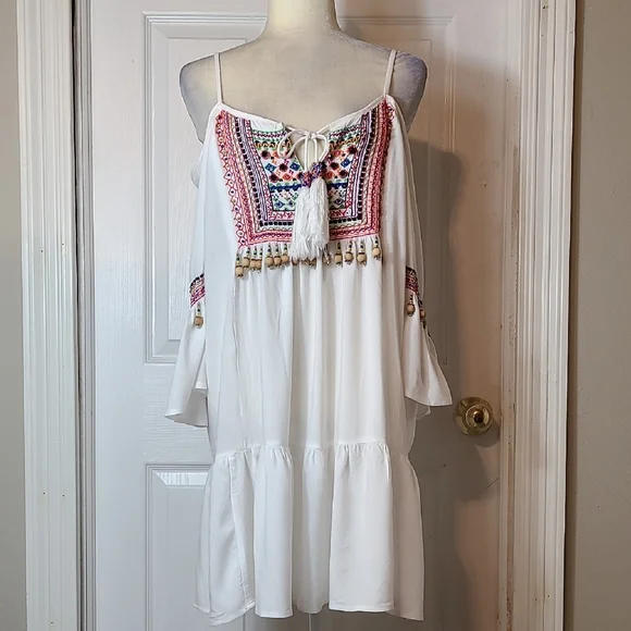 Boston Proper Beaded Dress - Picture 1 of 15